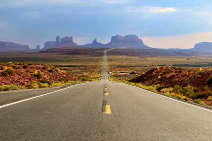 Ein Highway in US-Amerika.
